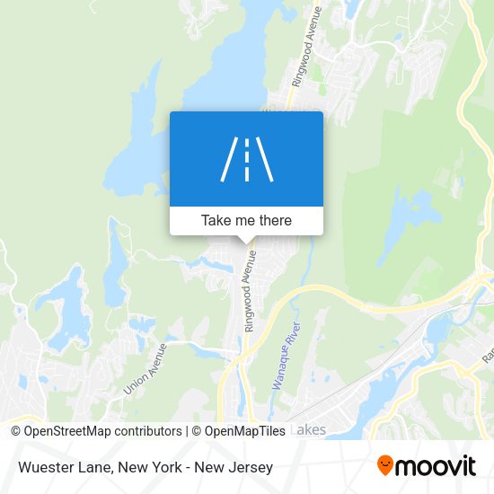 Wuester Lane map