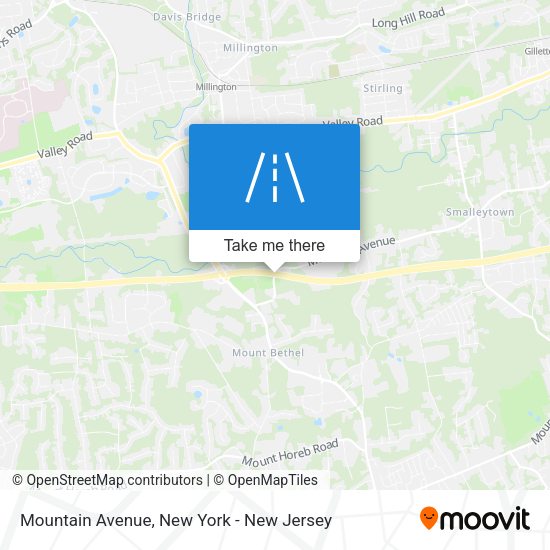 Mountain Avenue map