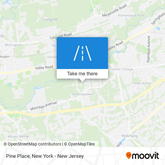 Pine Place map