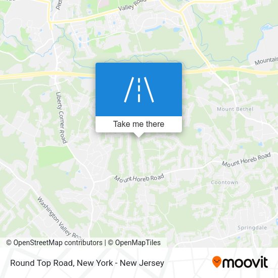 Mapa de Round Top Road