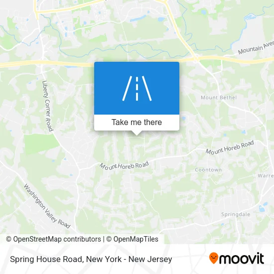 Spring House Road map