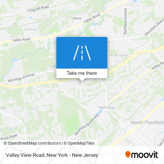 Valley View Road map