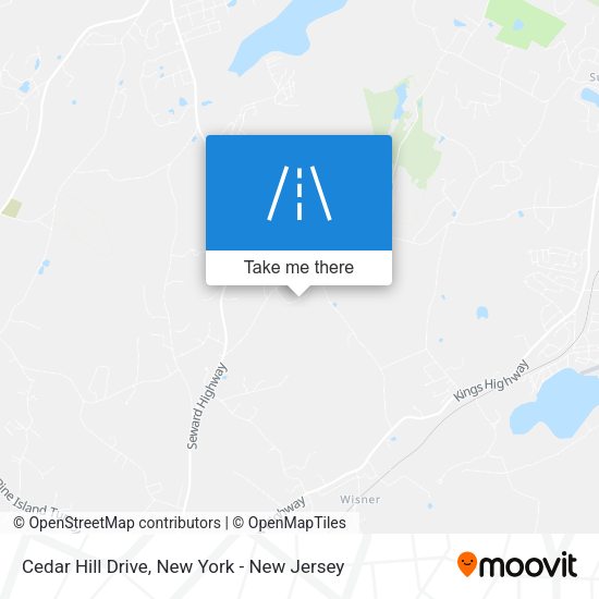 Mapa de Cedar Hill Drive