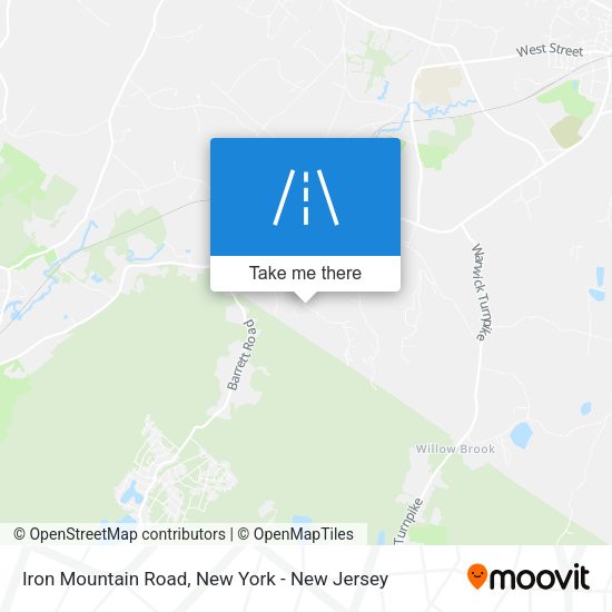 Mapa de Iron Mountain Road