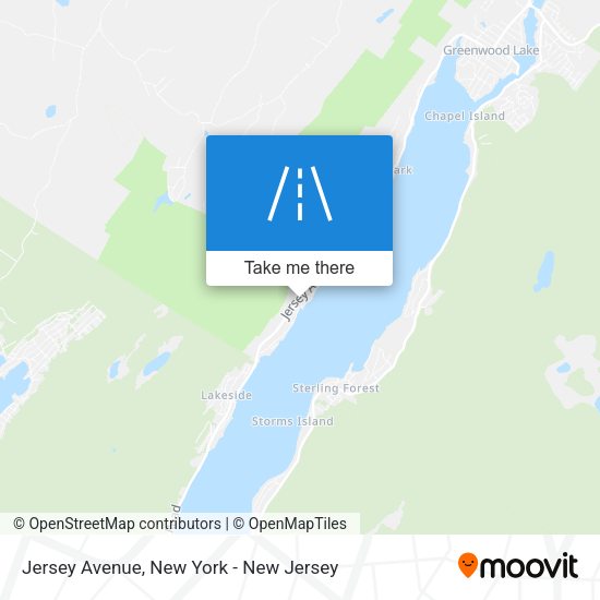 Mapa de Jersey Avenue
