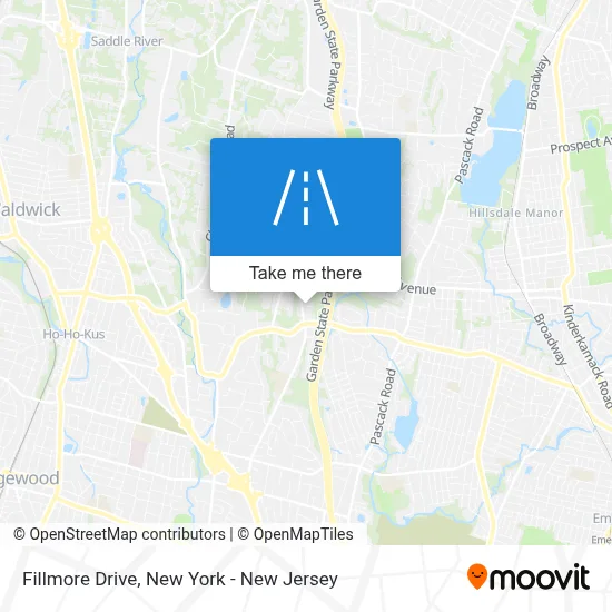 Fillmore Drive map