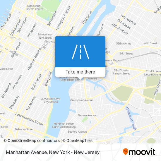 Manhattan Avenue map