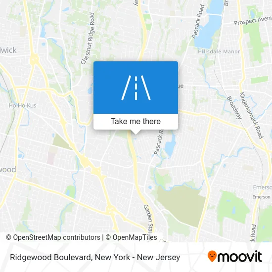 Ridgewood Boulevard map