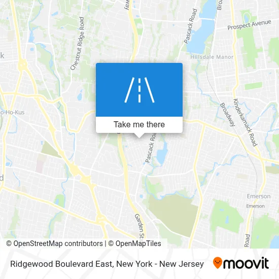 Ridgewood Boulevard East map
