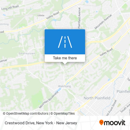 Crestwood Drive map