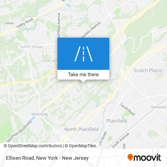 Ellisen Road map