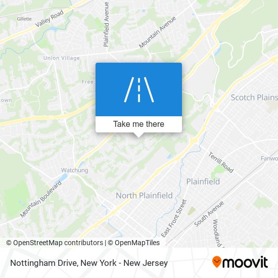 Mapa de Nottingham Drive