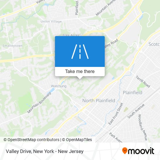 Valley Drive map