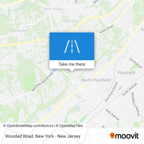 Mapa de Wooded Road