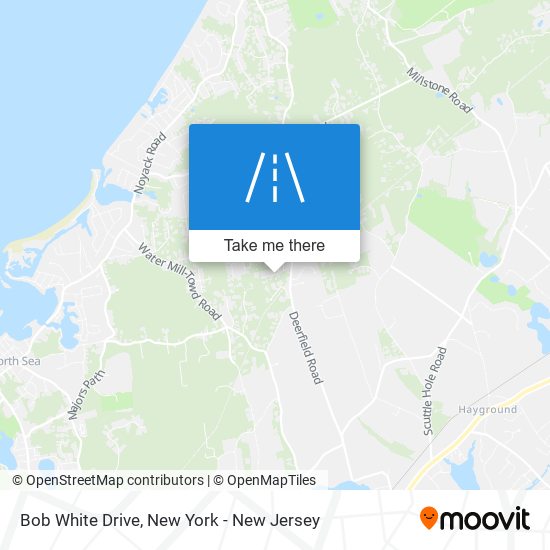 Bob White Drive map