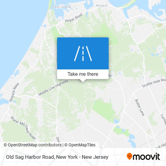 Mapa de Old Sag Harbor Road