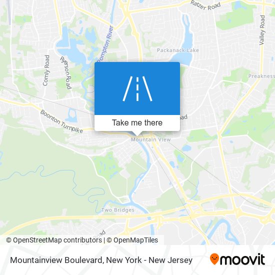 Mapa de Mountainview Boulevard