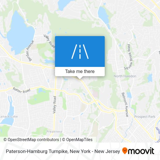 Mapa de Paterson-Hamburg Turnpike