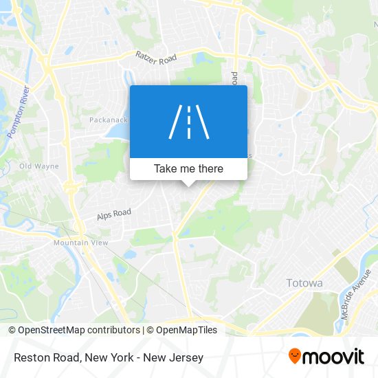 Mapa de Reston Road