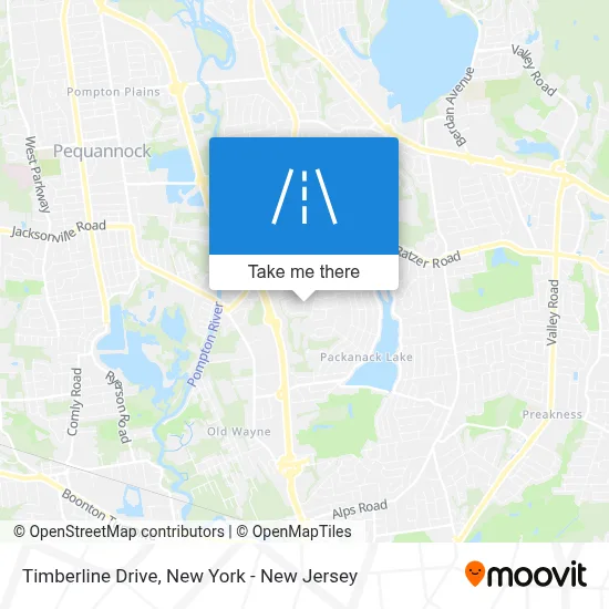 Timberline Drive map