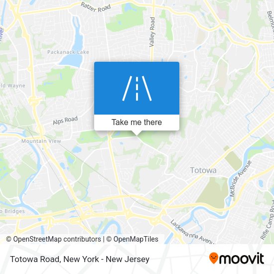 Totowa Road map