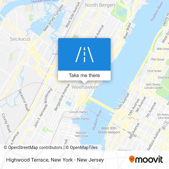 Highwood Terrace map