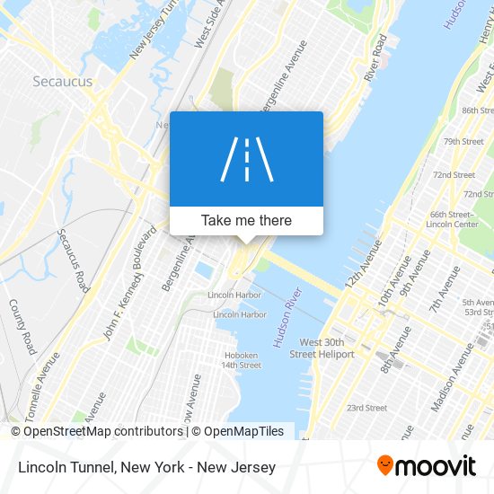 Mapa de Lincoln Tunnel