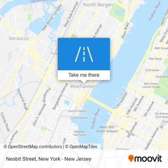 Nesbit Street map