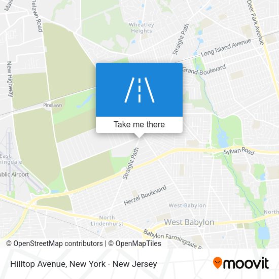Mapa de Hilltop Avenue