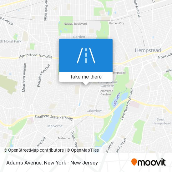 Mapa de Adams Avenue