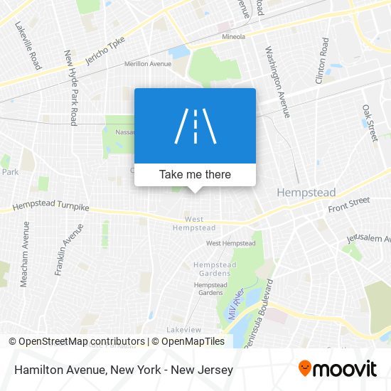 Hamilton Avenue map