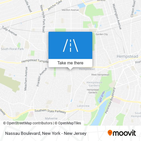 Nassau Boulevard map