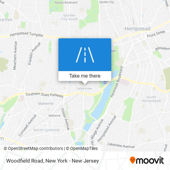 Woodfield Road map