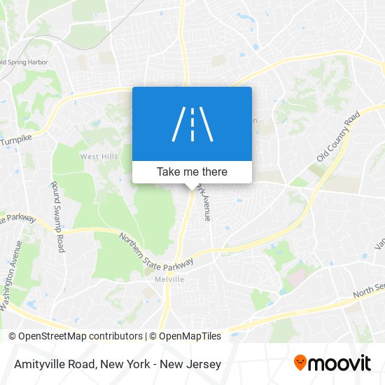 Mapa de Amityville Road
