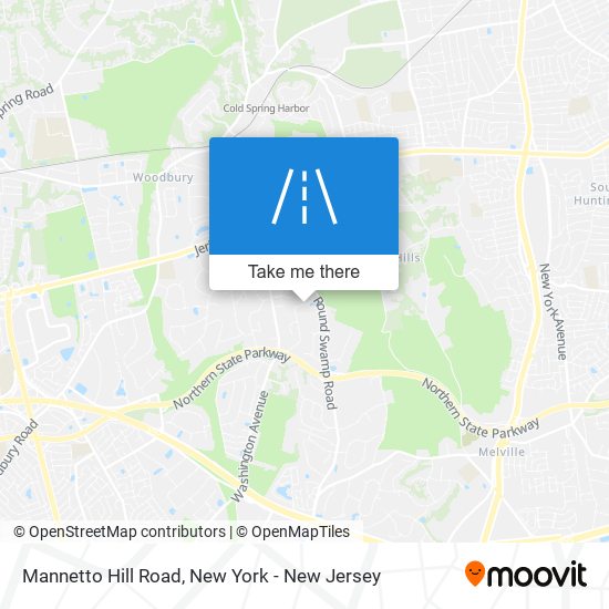 Mannetto Hill Road map