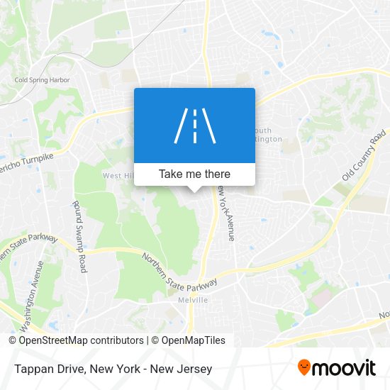 Tappan Drive map