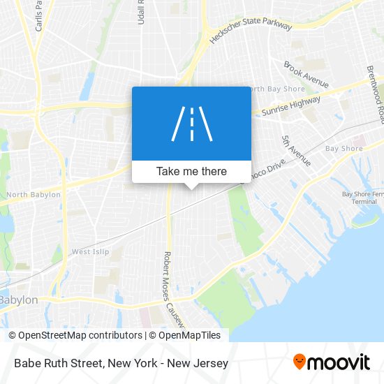 Babe Ruth Street map