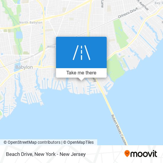 Beach Drive map