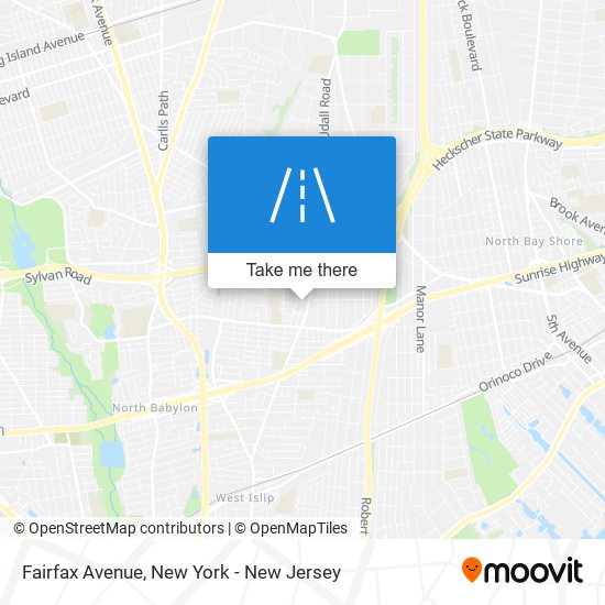 Mapa de Fairfax Avenue