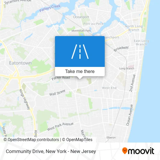 Community Drive map