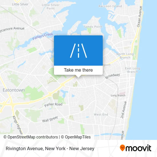 Rivington Avenue map