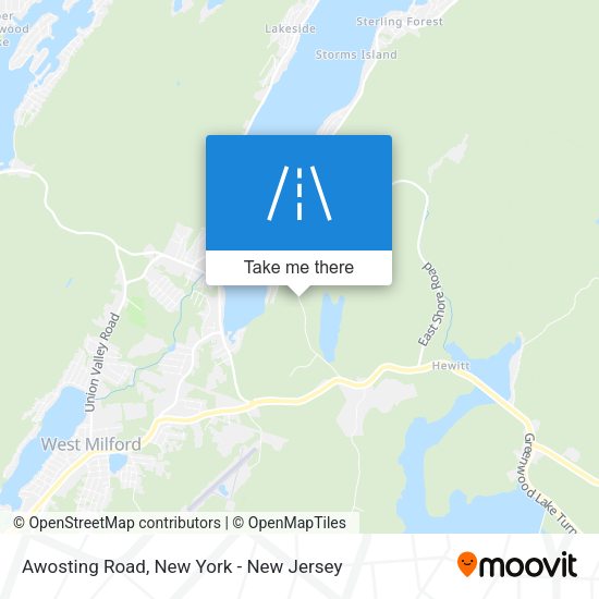 Mapa de Awosting Road