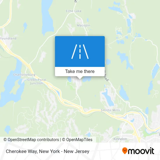 Cherokee Way map
