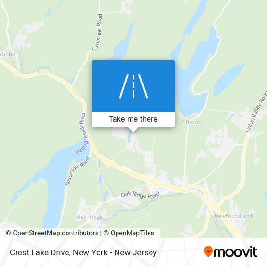 Crest Lake Drive map