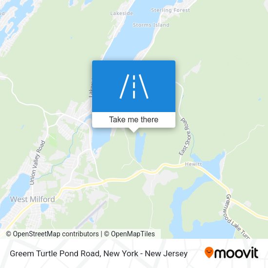 Mapa de Greem Turtle Pond Road