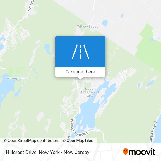 Mapa de Hillcrest Drive