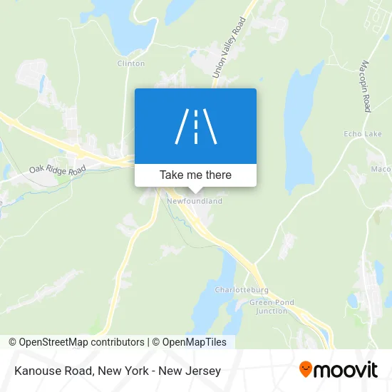 Kanouse Road map