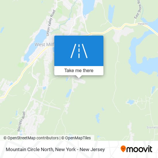 Mountain Circle North map