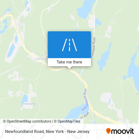 Mapa de Newfoundland Road