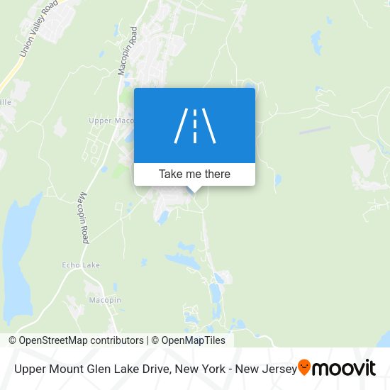 Upper Mount Glen Lake Drive map
